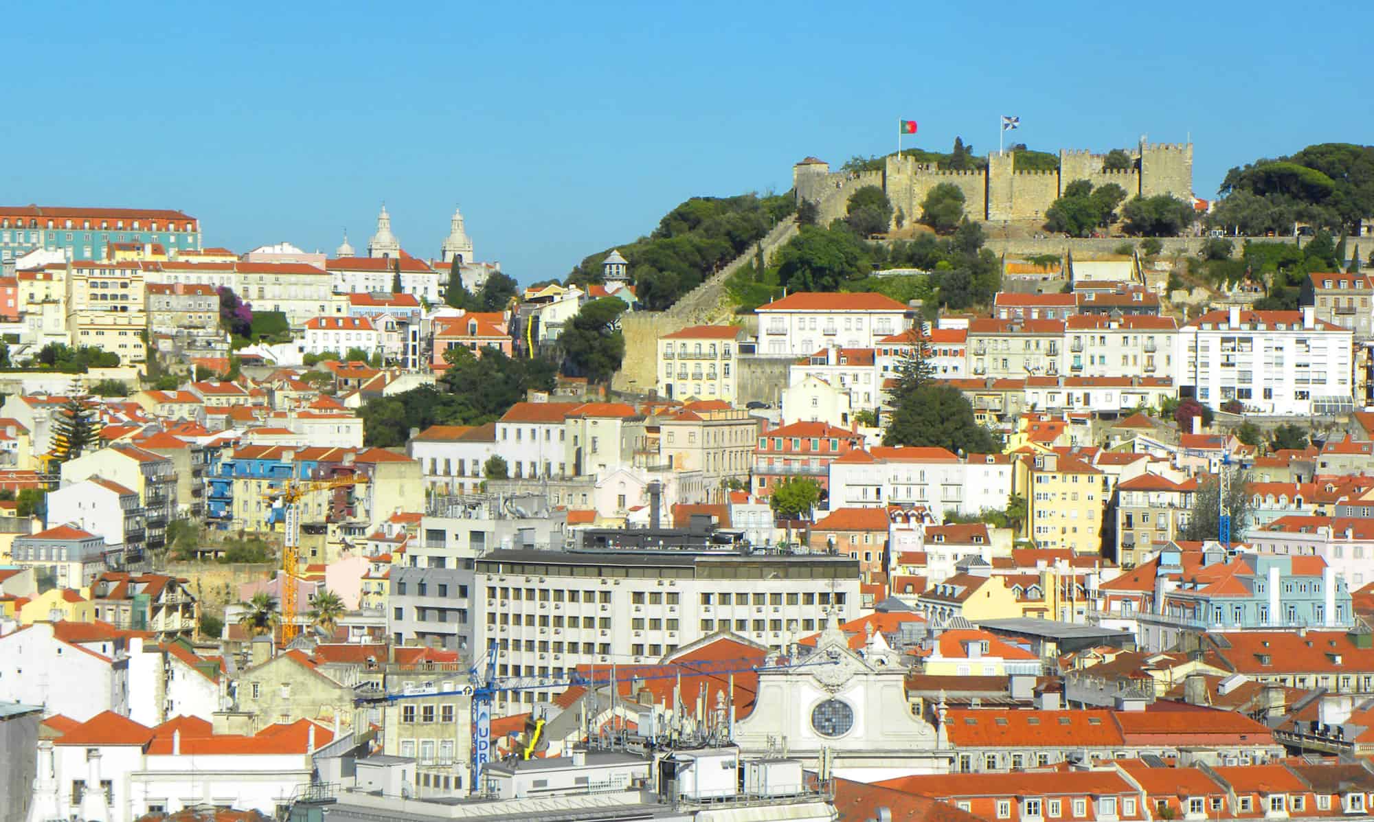 views from Miradouro de São Pedro de Alcântara