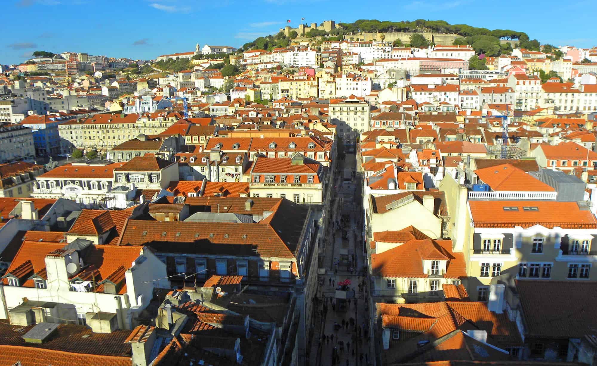 views from Elevador de Santa Justa. Photo Essay on Lisbon, Portugal. And why we were happy to leave…