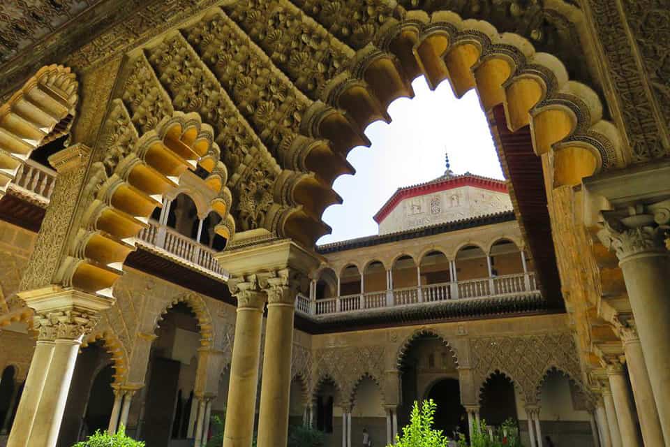 Moorish architecture in the Alcáza, Seville