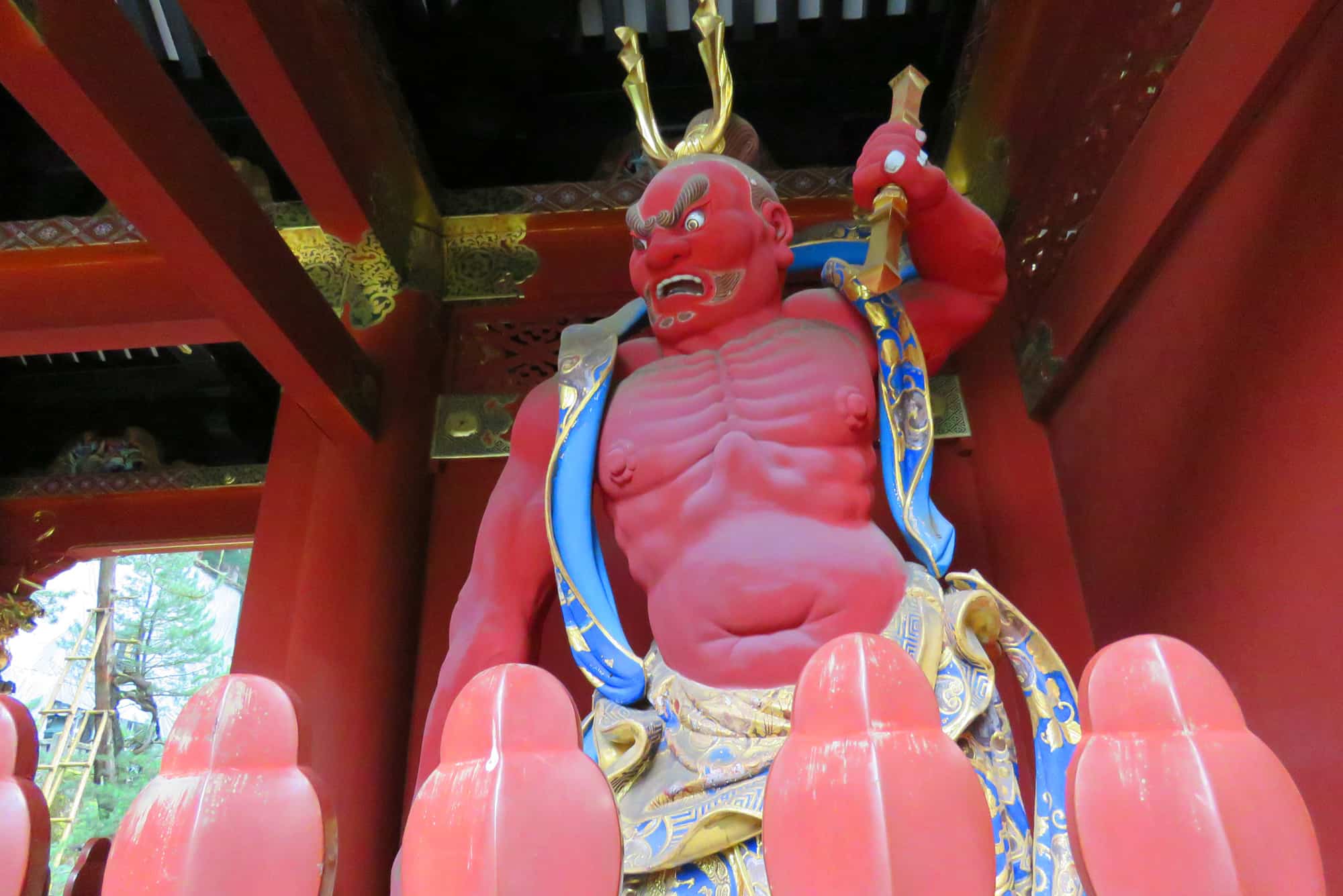 Guardian. Taiyuin Shrine, Nikko, Japan