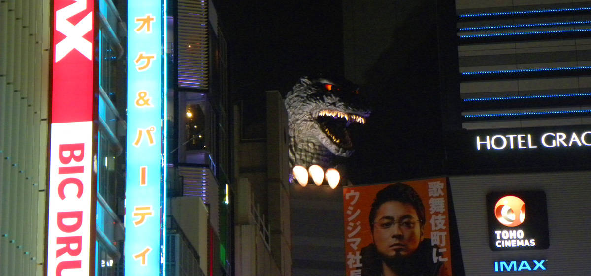 Godzilla road, red light district of Kabukichō, Tokyo