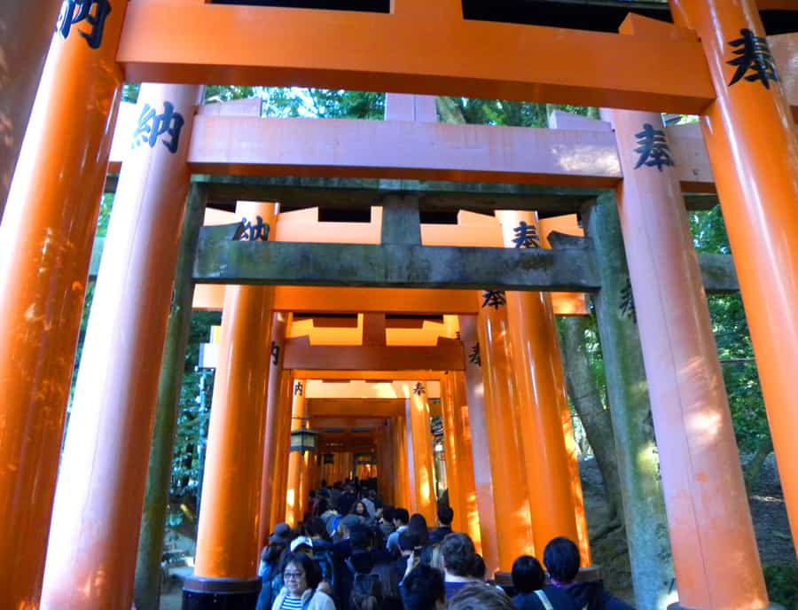 crowds at Fushimi Inari-taisha shrine