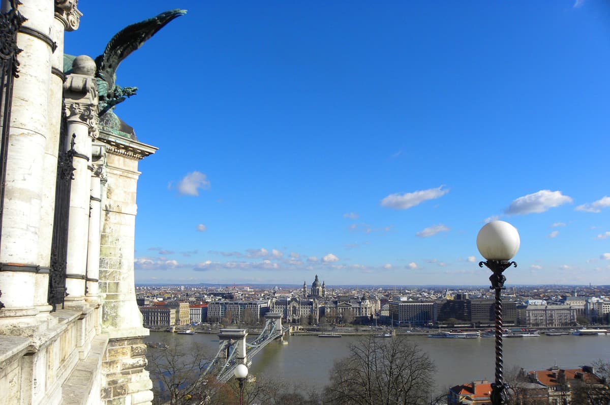 views of Budapest from the Castle
