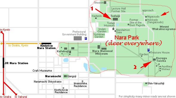 Nara Map. Why Nara was my favorite place in Japan