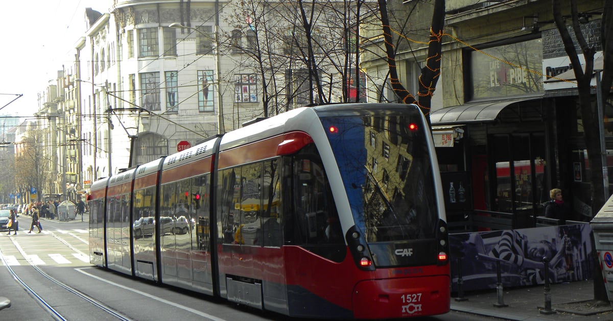 new tram in Belgrade