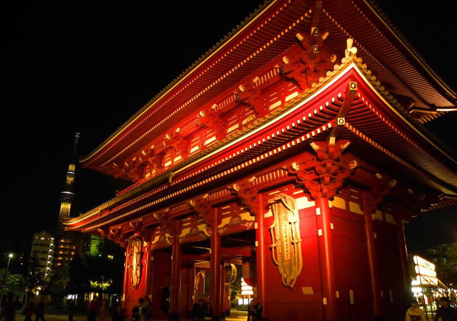 The Sensoji Temple and the Tokyo Skytree, Asakusa, Tokyo