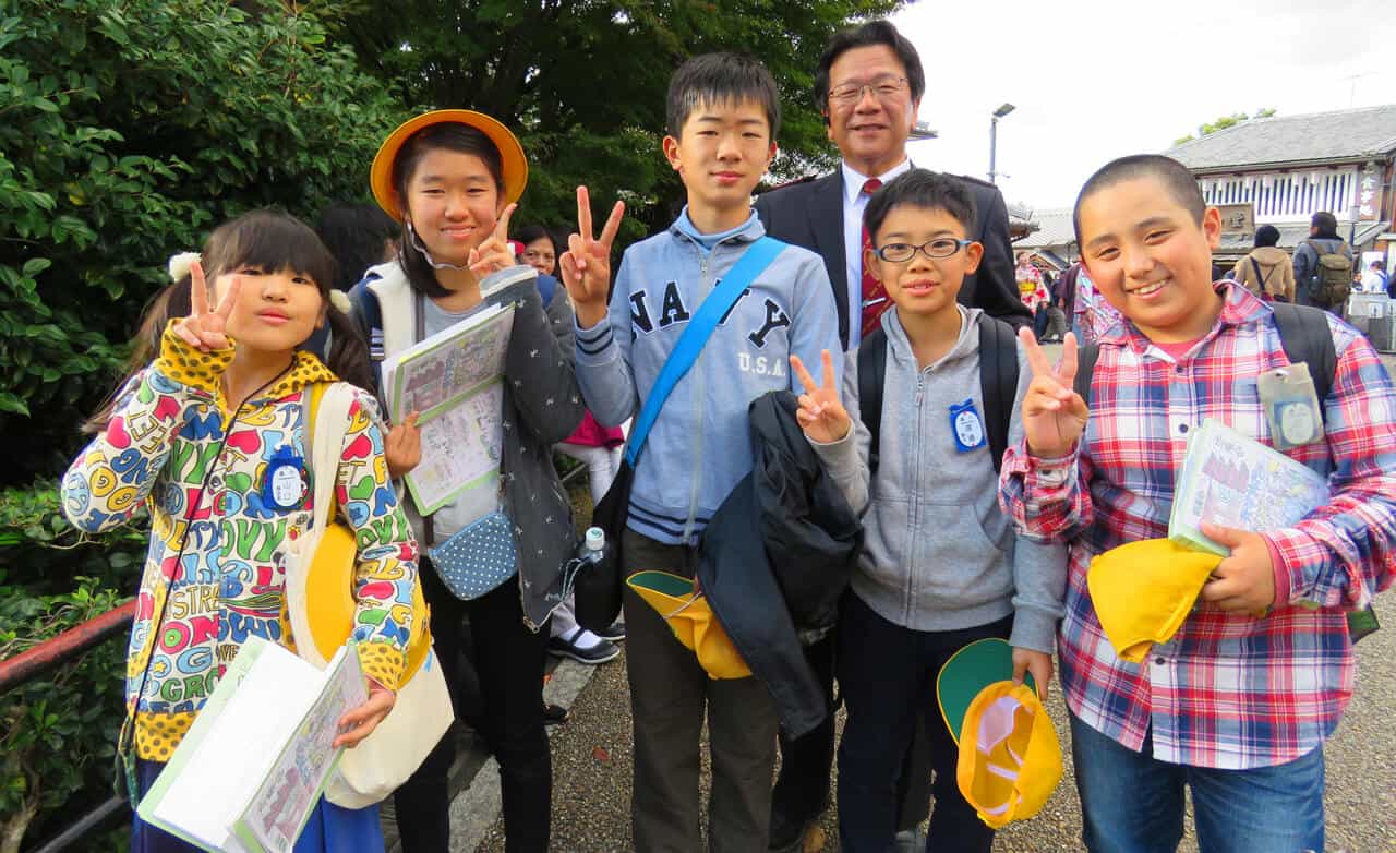 school group in Japan