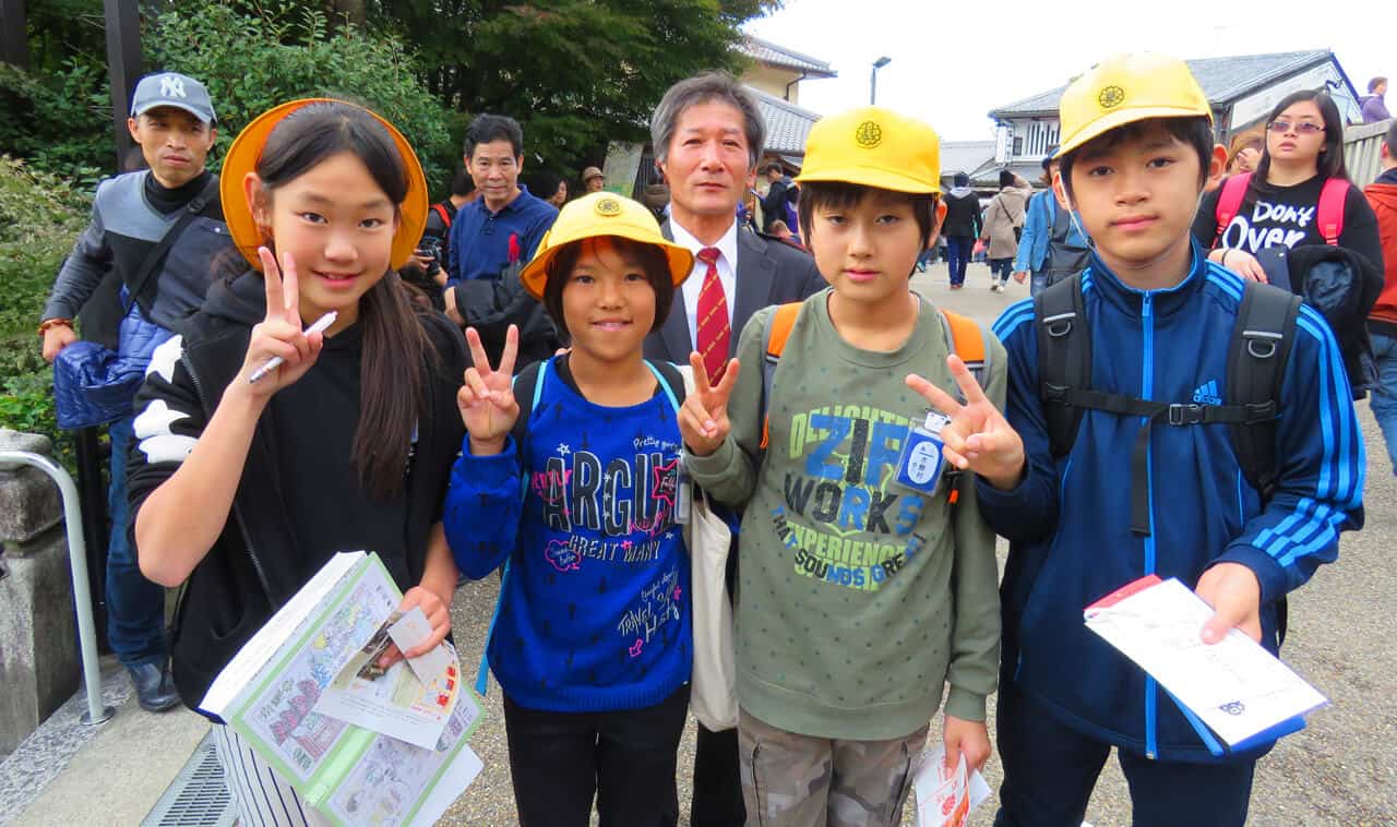 school group in Kyoto
