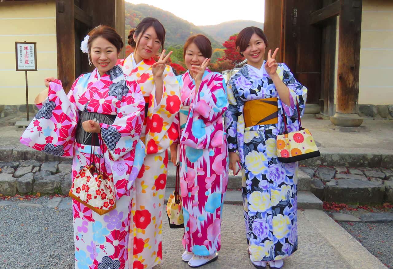 girls in Kimonos, Japan
