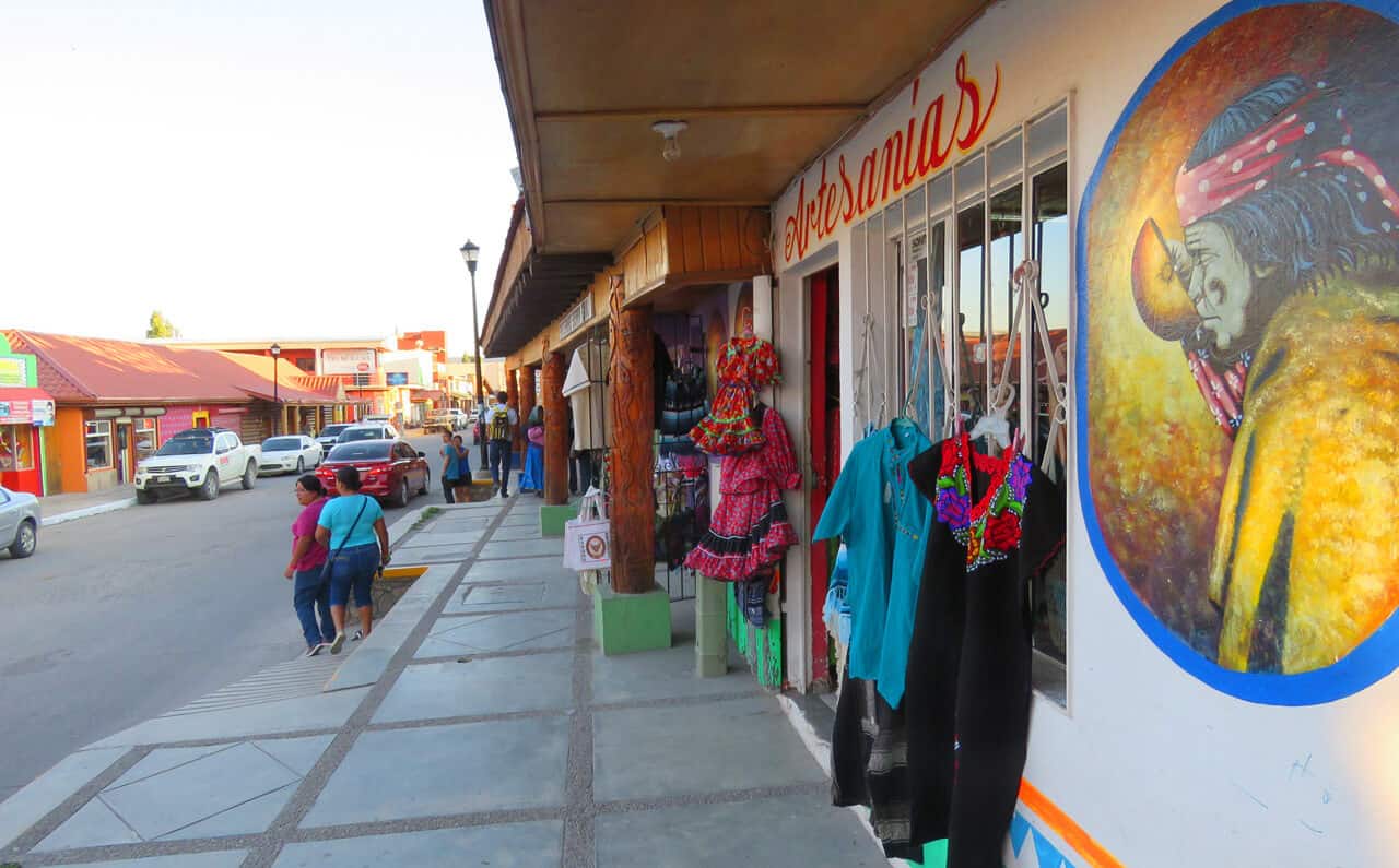 main street in Creel, Mexico