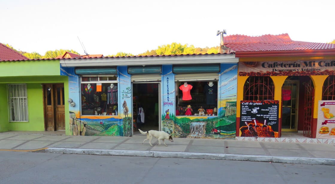 main street in Creel, Mexico