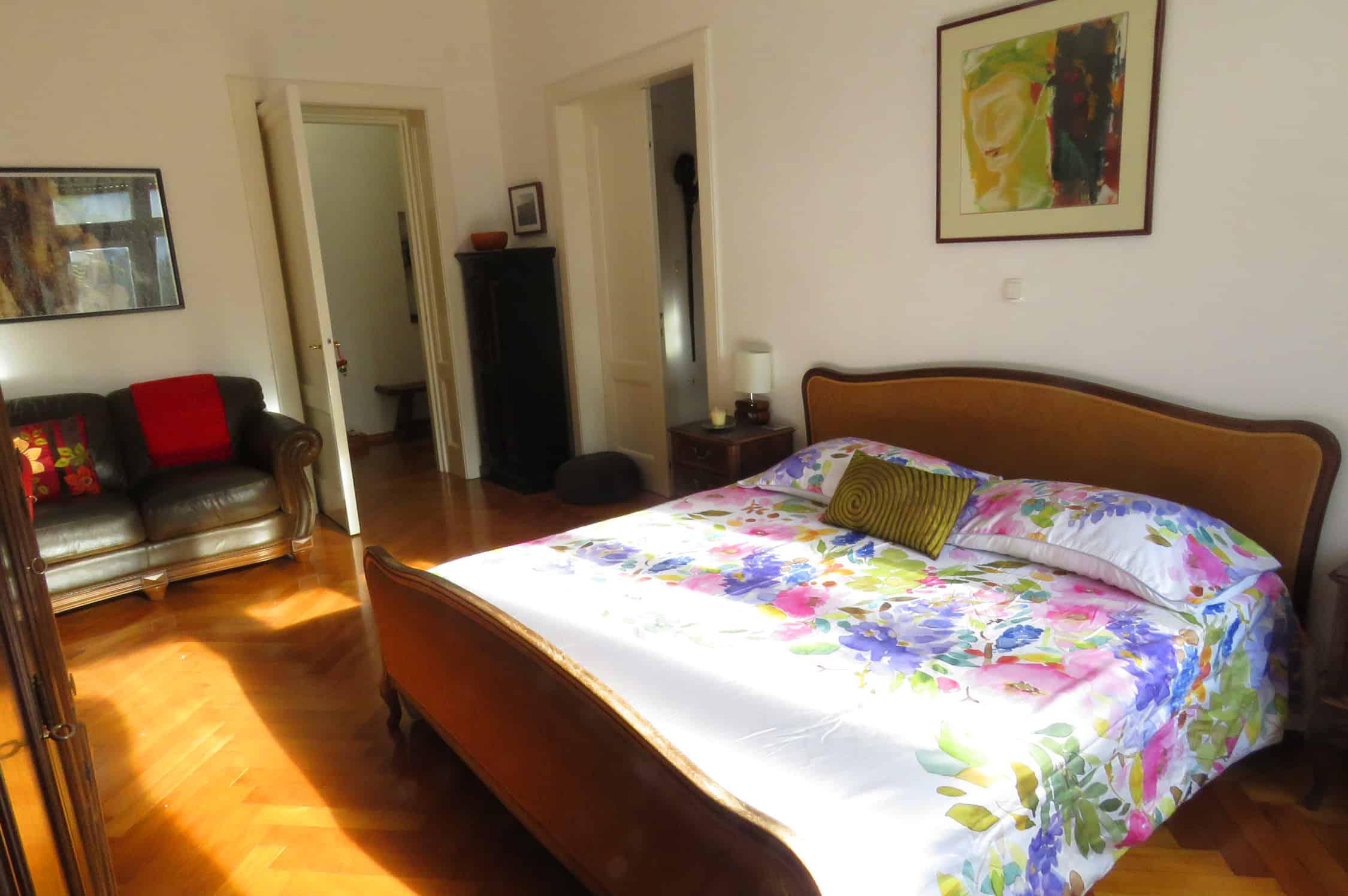 bedroom of our apartment in Split Croatia