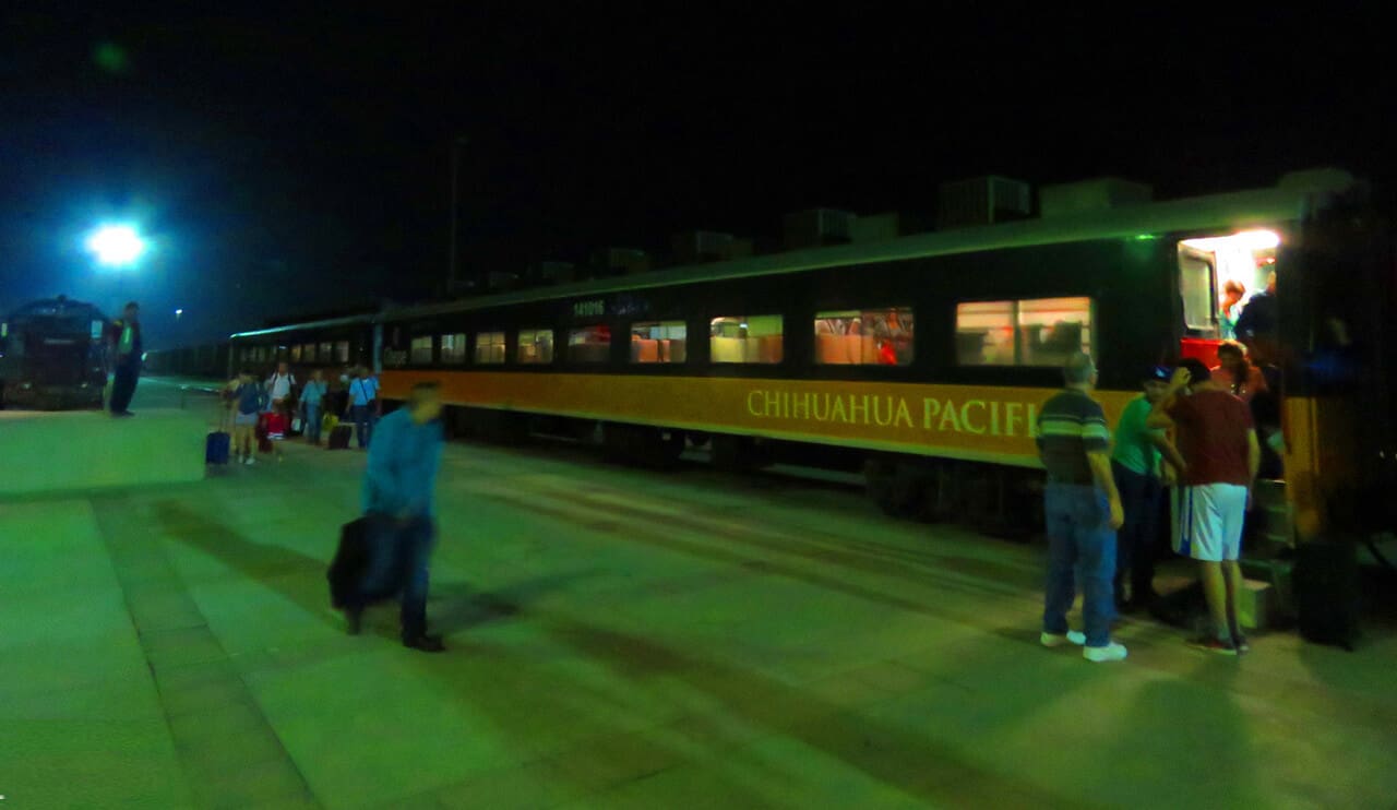 arriving in Los Mochis on El Chepe