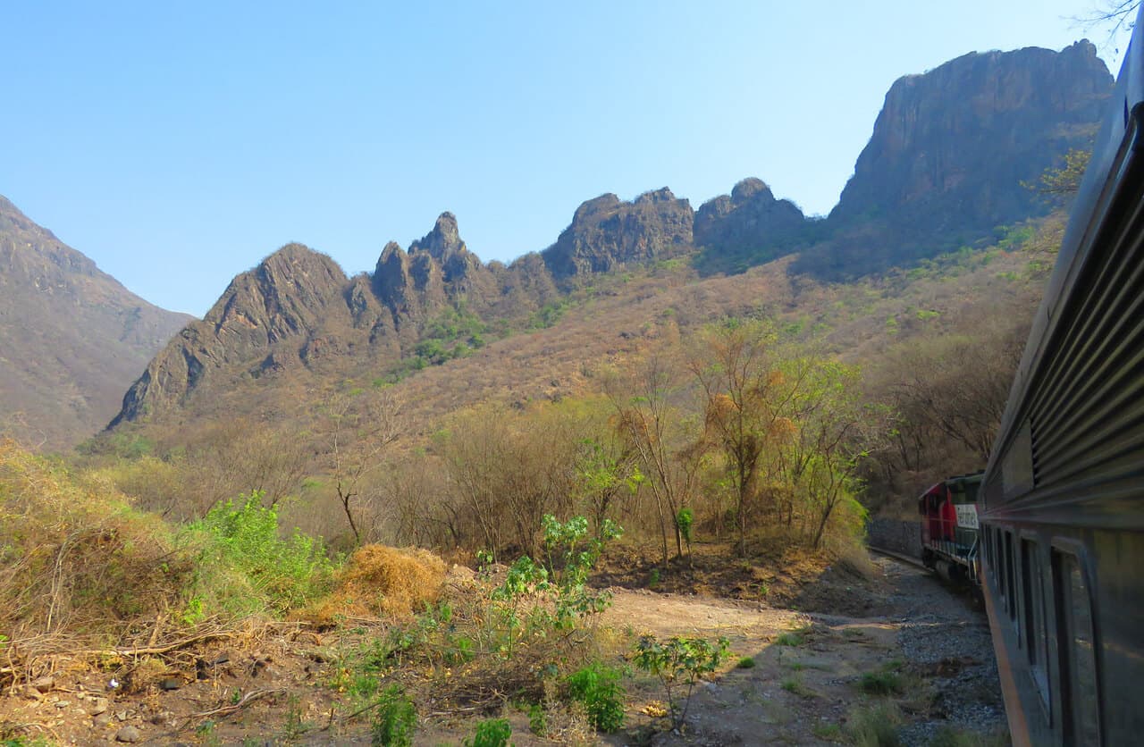 landscapes seen from El Chepe, Mexico