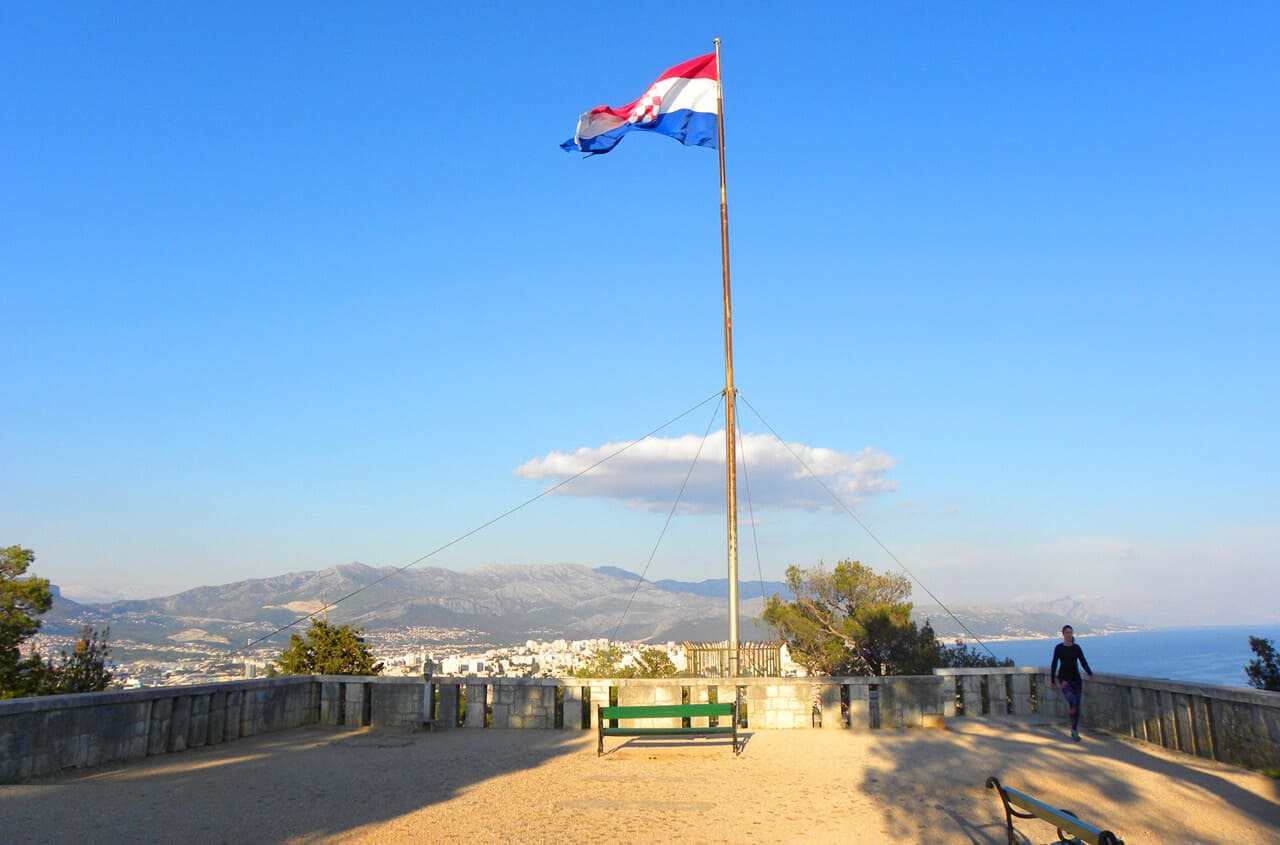 flag on Marjan hill