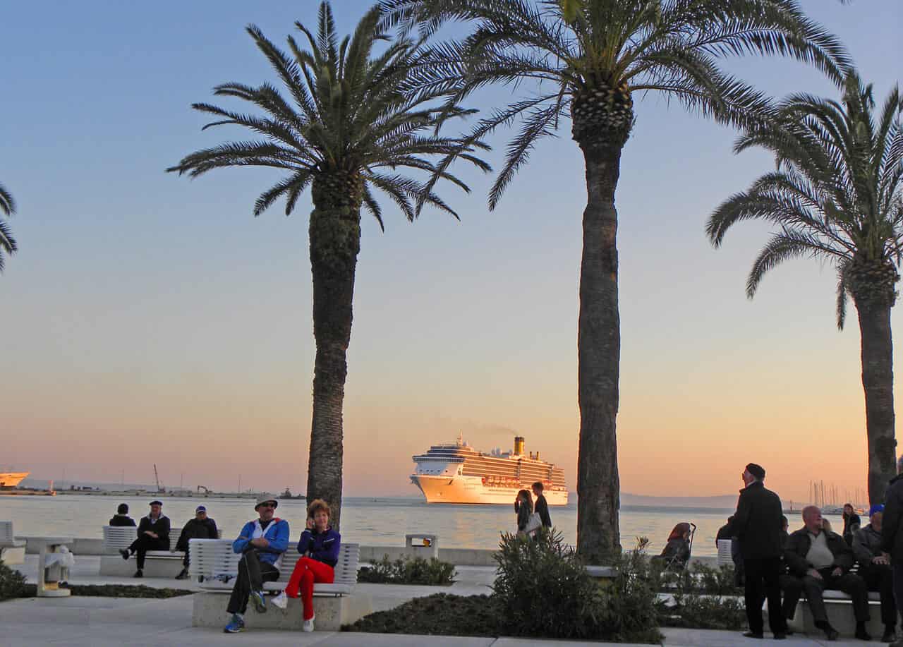 Cruise ship in Split. A Guide to Split Croatia (with day trips)