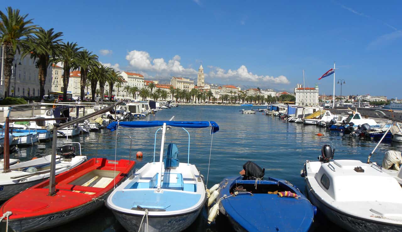 harbor in Split, Croatia