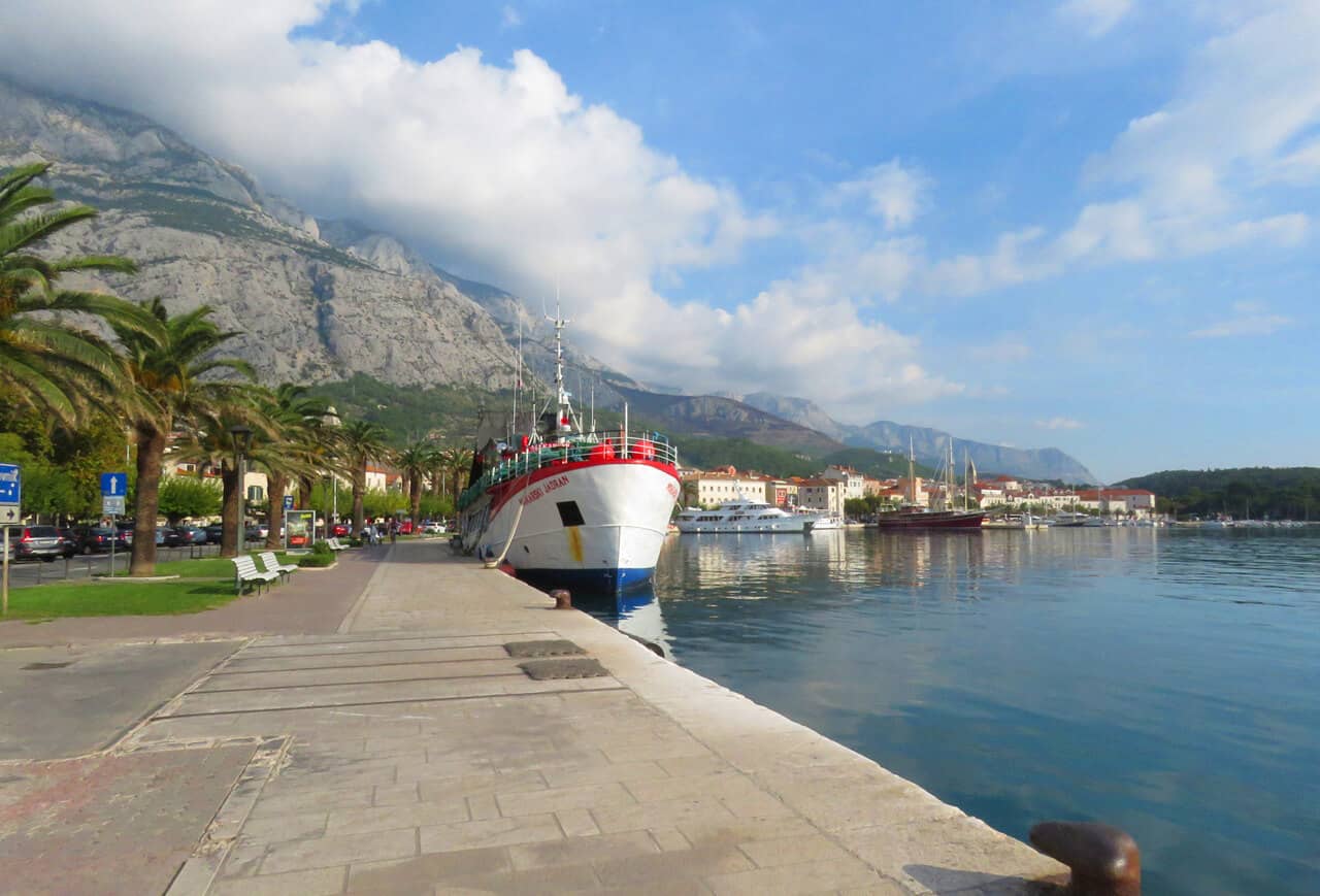 Riva in Makarska, Croatia