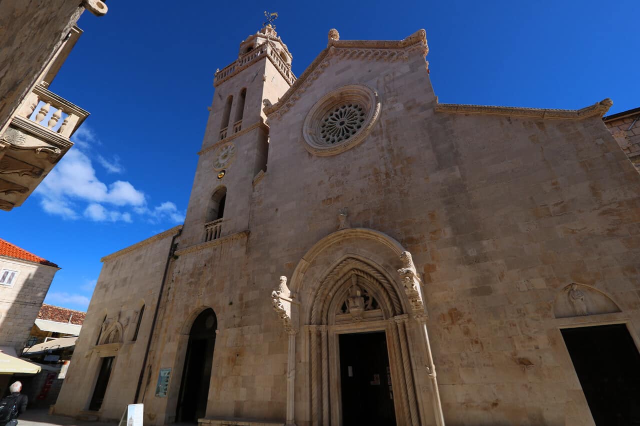 St. Mark’s Cathedral on St. Mark’s Square, Korčula town