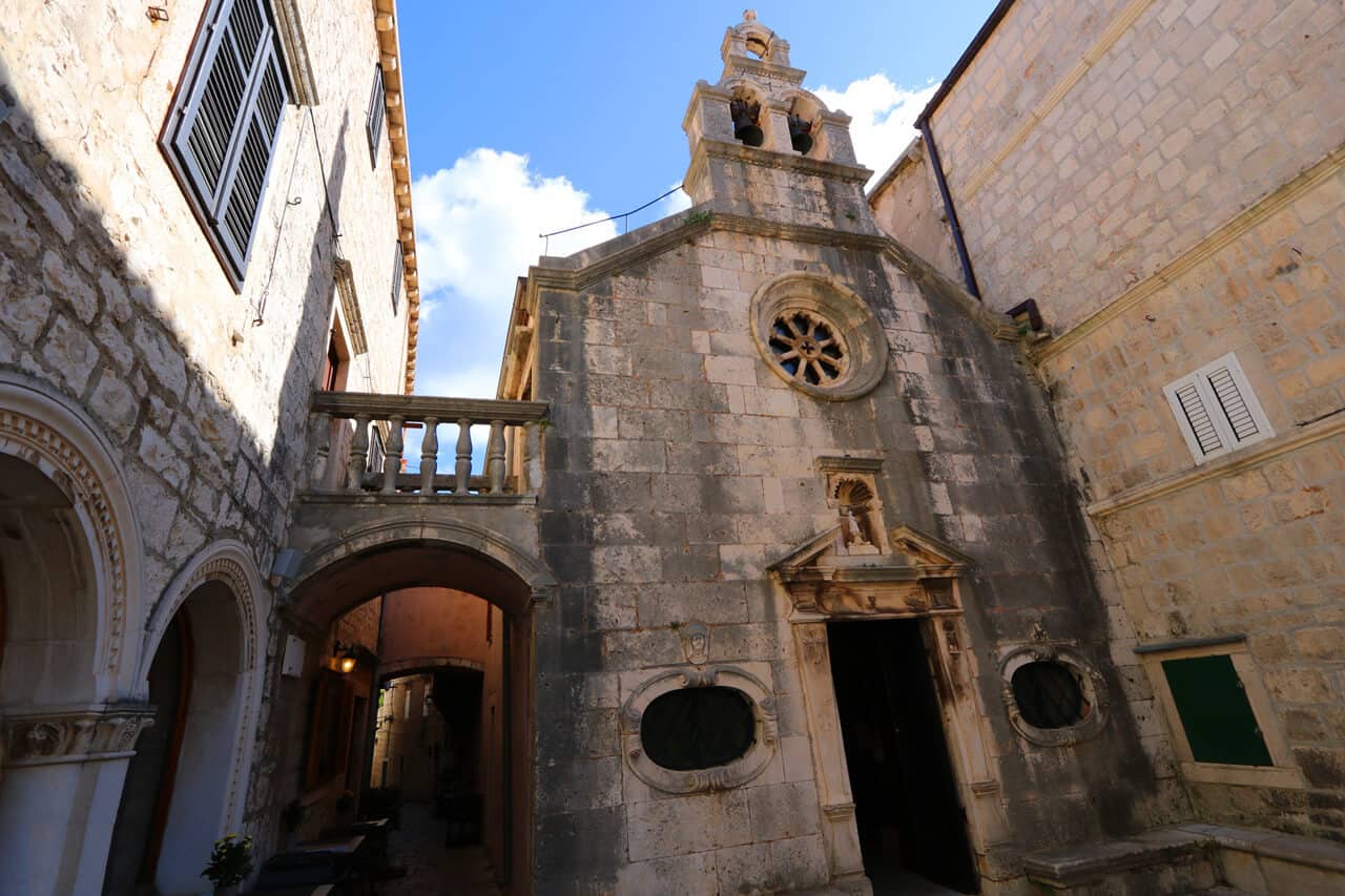 St.Michael’s church on Stjepan Radic Square, Korcula