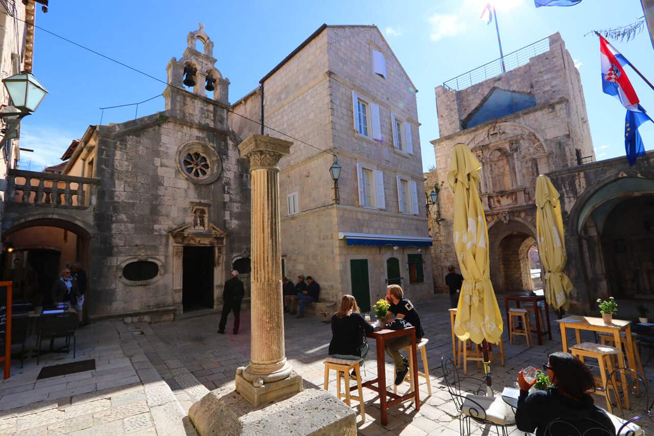 Stjepan Radic Square, Korcula, Croatia