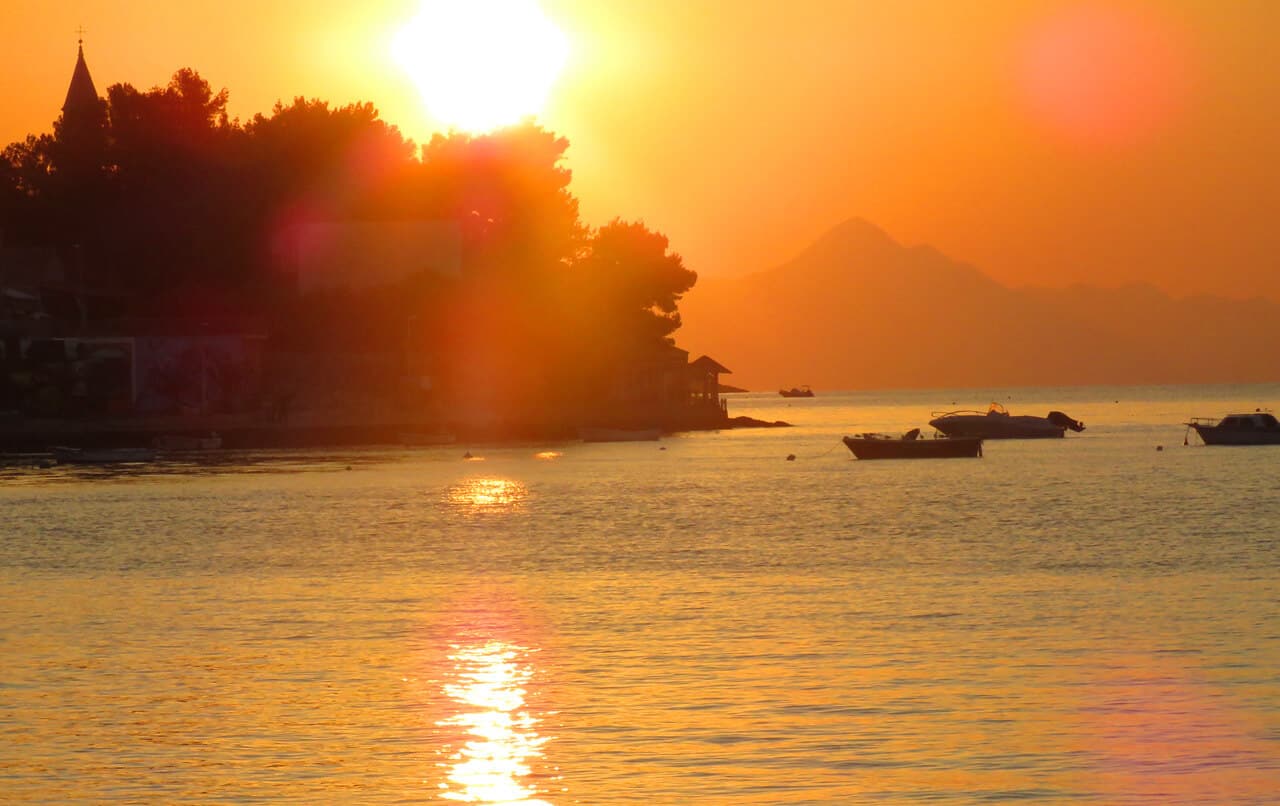 Sunrise in Bol, Brac Island, Croatia