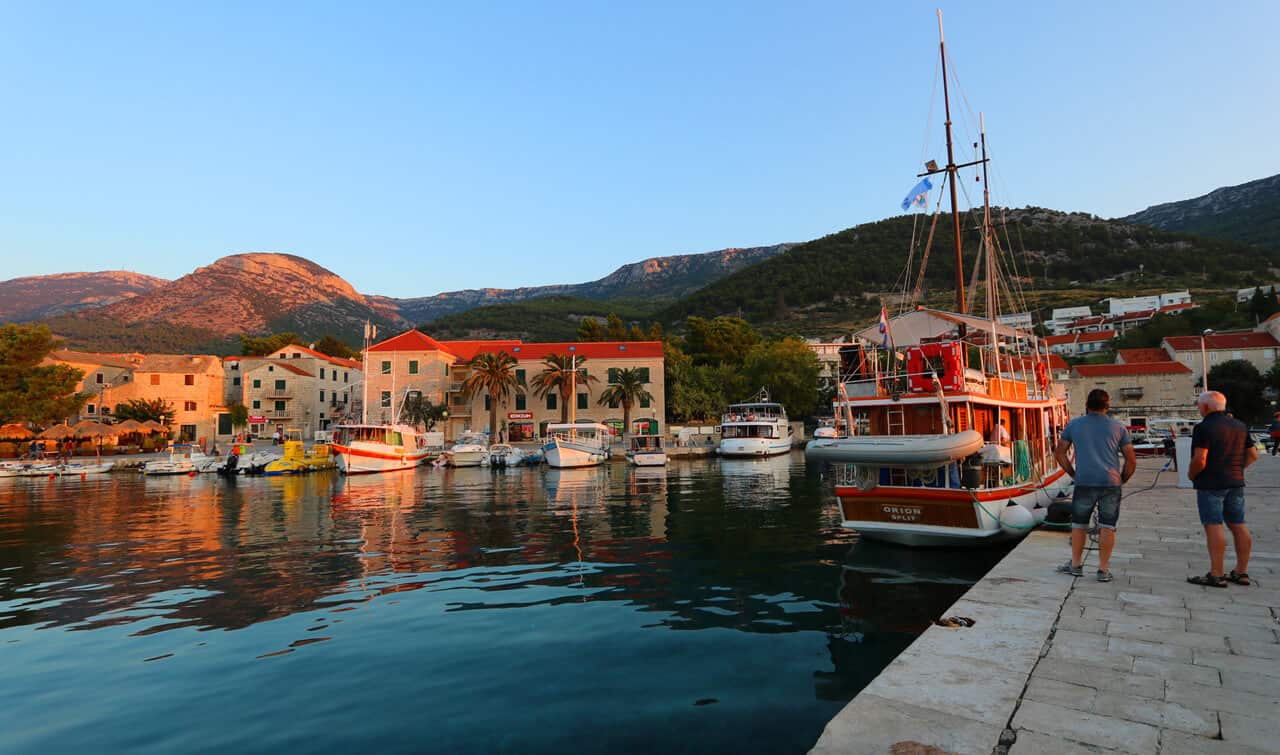 harbor in Bol, Brac, Croatia