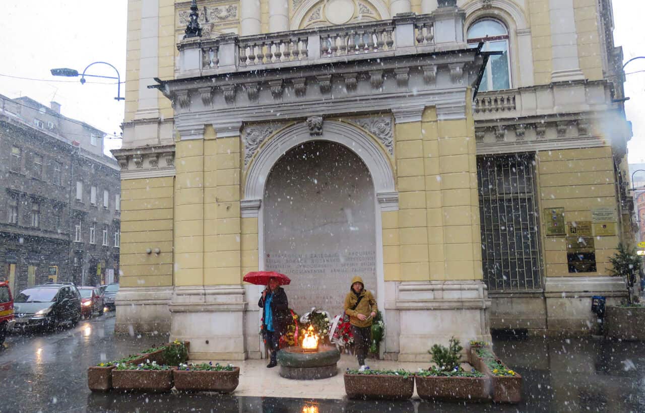 eternal flame, Sarajevo. How to spend a week in Sarajevo. 