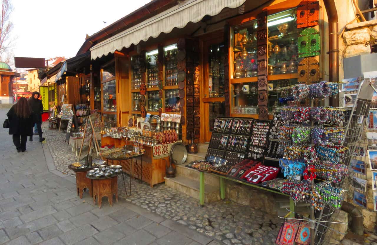 souvenir store in Sarajevo