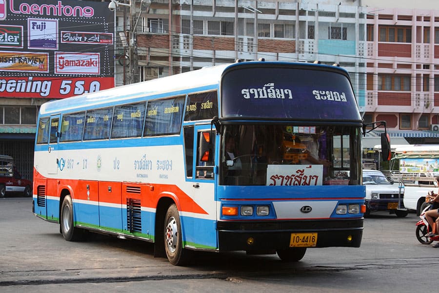 2nd class Thai bus. 