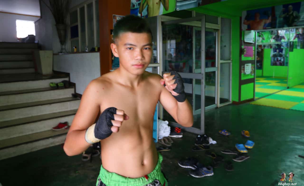 Young thai fighter