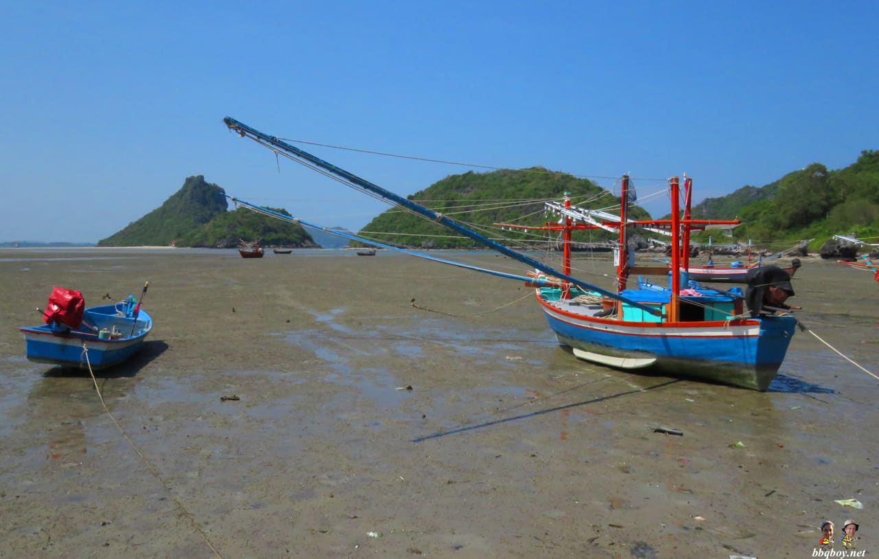 boats at Wing 5 Airbase, Prachuap Khiri Khan Thailand