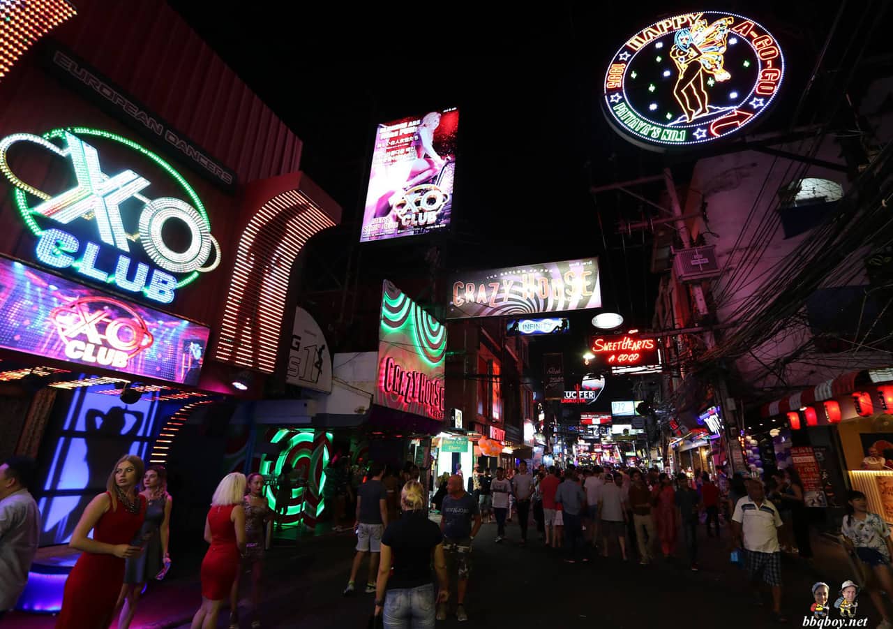 bars on Walking Street in Pattaya Thailand