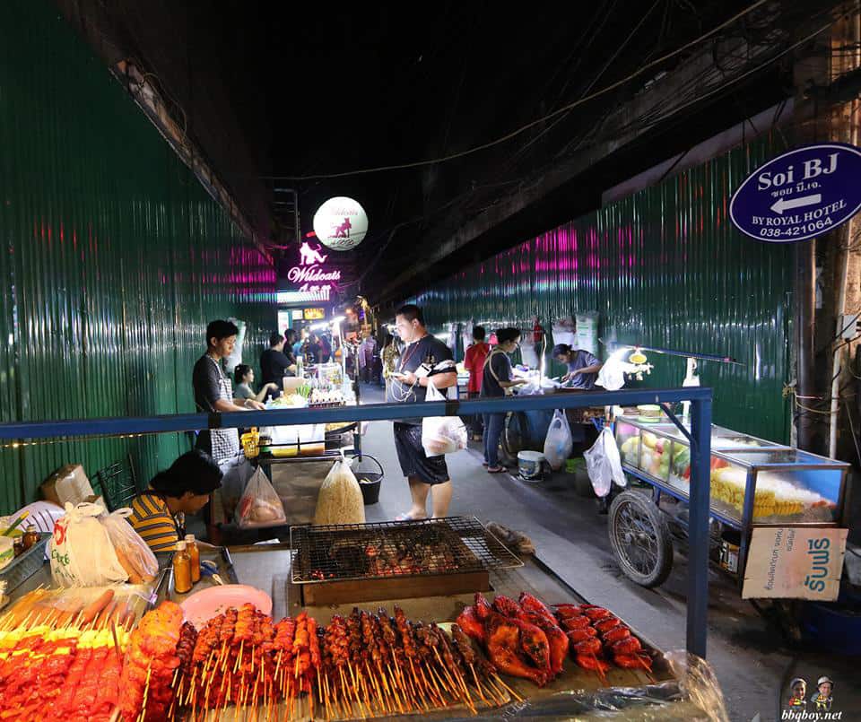 seafood off Walking Street in Pattaya Thailand