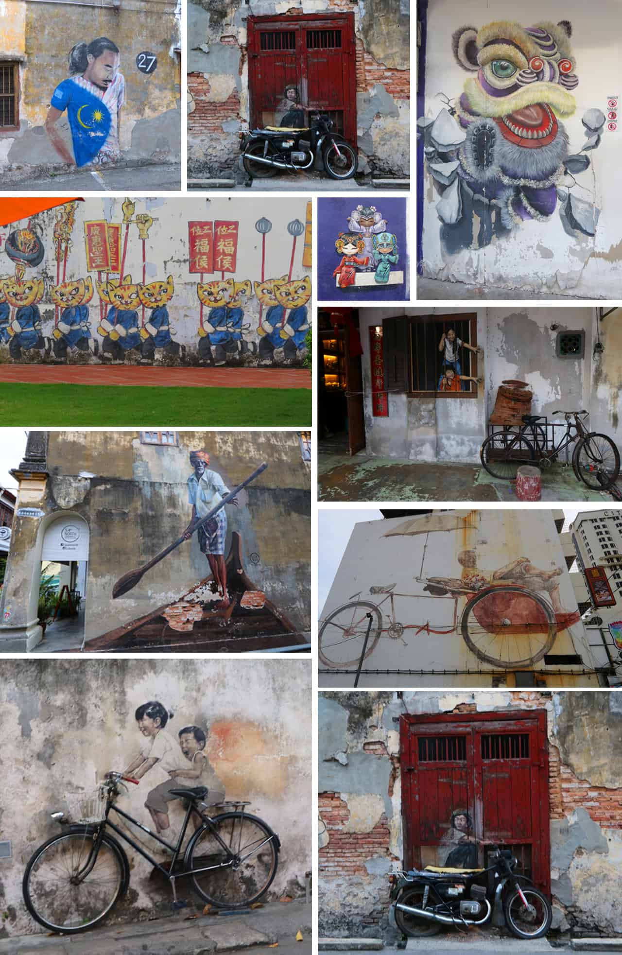 Street art in Georgetown, Penang, Malaysia