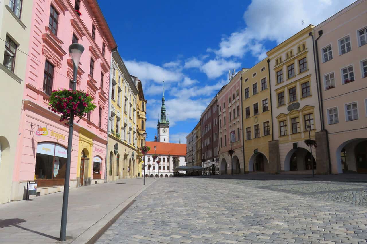views from Lower Square (Dolní náměstí), Olomouc