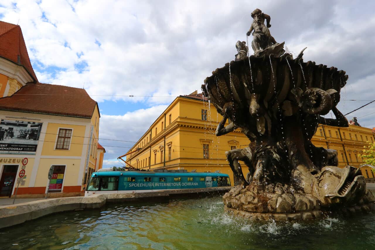 fountain in Olomouc, Czech Republic