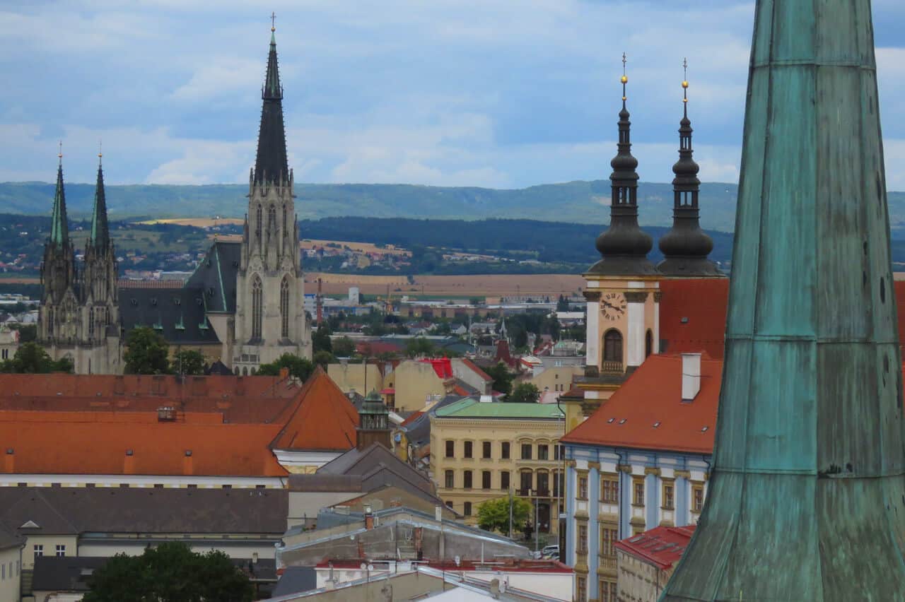 rooftops in Olomouc