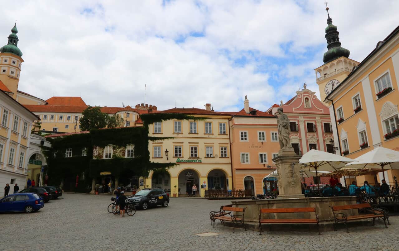 town square, Mikulov, Moravia