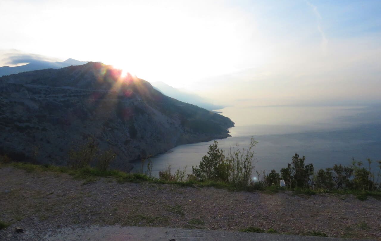 views between Pisak and Brela, along the Dalmatian coast. Croatia