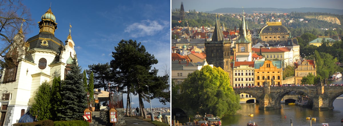 Where to find the Best views in Prague. Hanavsky Pavilon, Letna Park