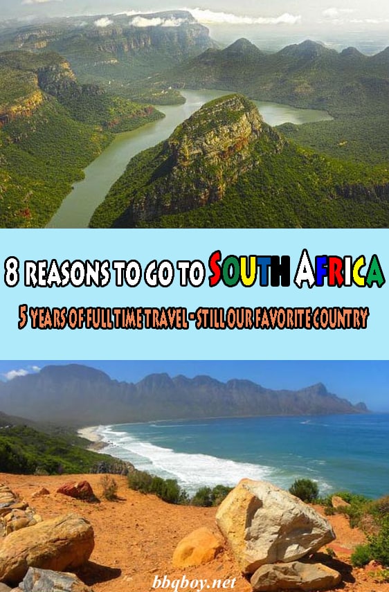 8 reasons to go to South Africa.