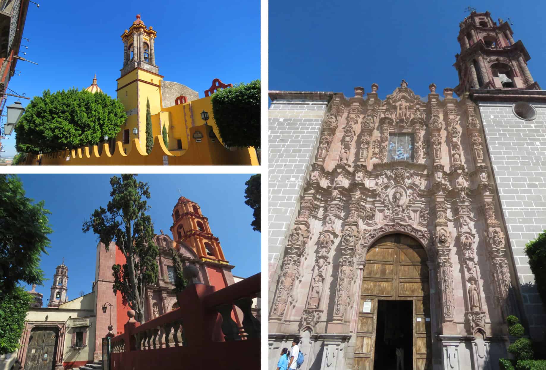 the churches of San Miguel de Allende, Mexico