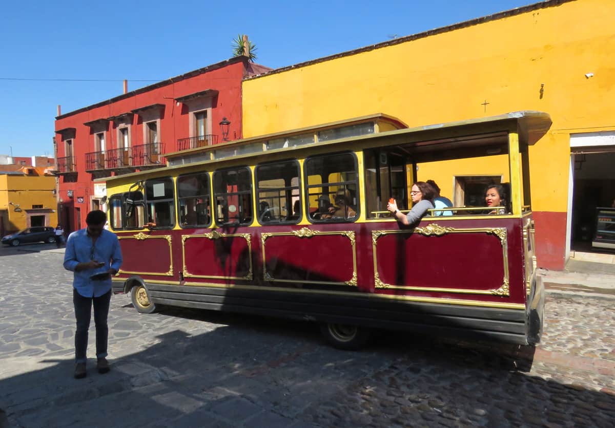 tourist trolley, San Miguel de Allende, Mexico
