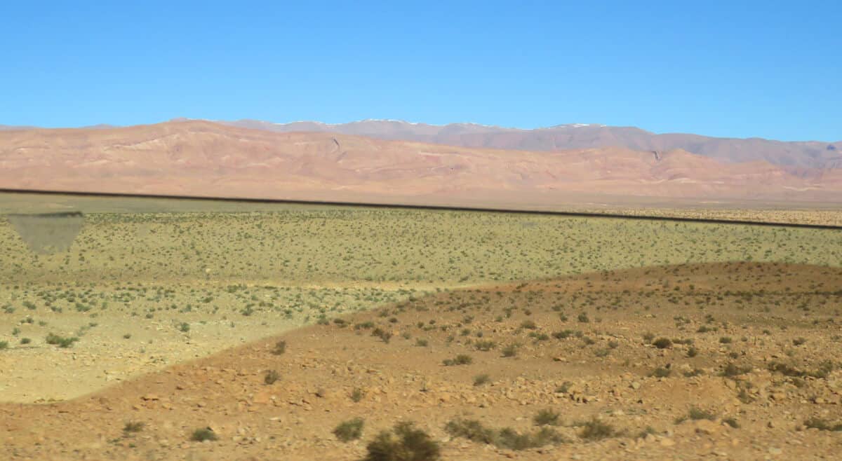 geography around Ouarzazate, Morocco