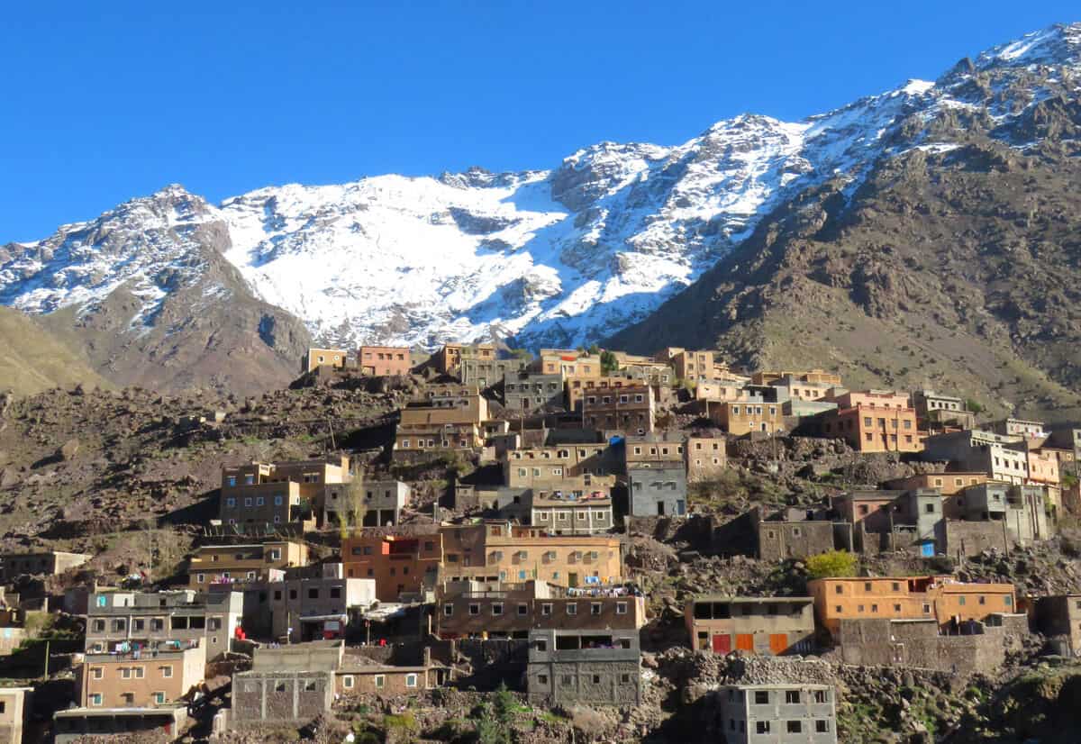 views of Aroumd and Toubkal, Morocco