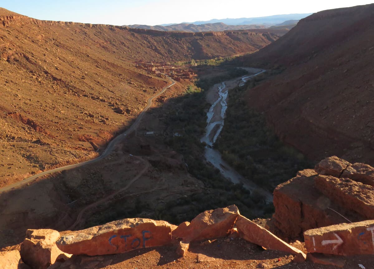 road Telouet to Ait Benhaddou, Morocco