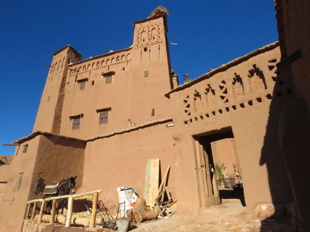 mud building in Ait Benhaddou, Morocco