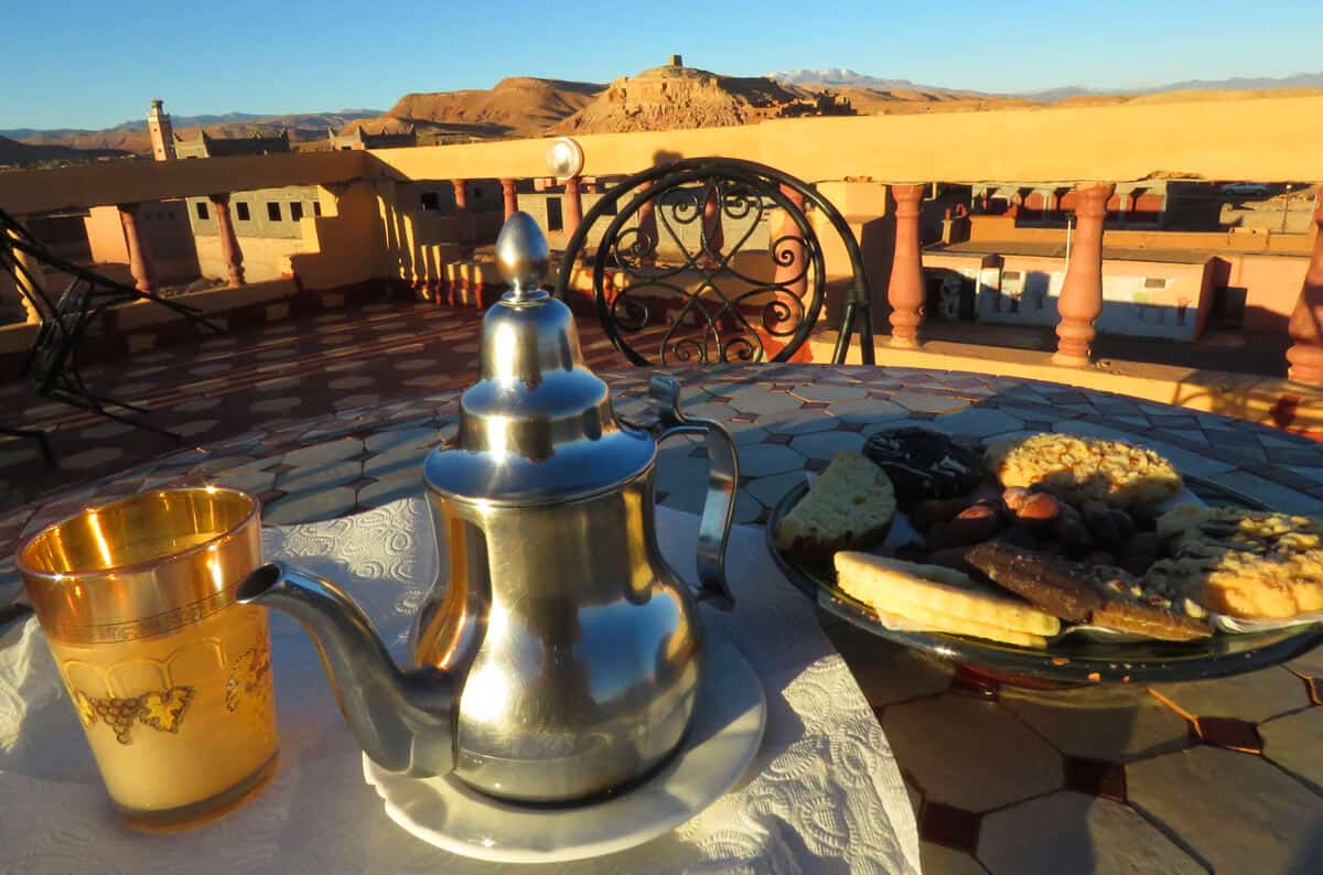 Tea in Ait Benhaddou, Morocco