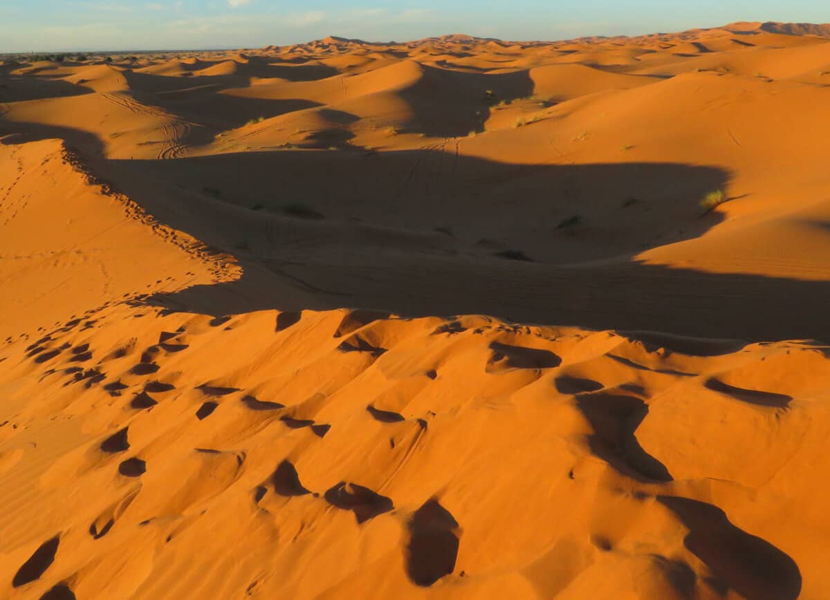 sand dunes in Merzouga